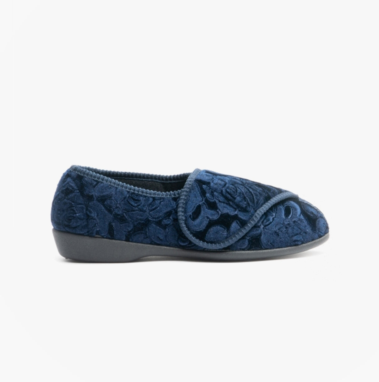 Jo & Joe DOREEN Womens Touch Fasten Slippers Navy