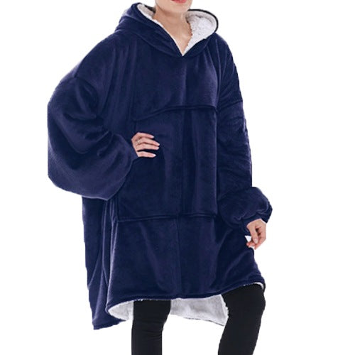 Unisex Sherpa LIned Blanket Hoodie