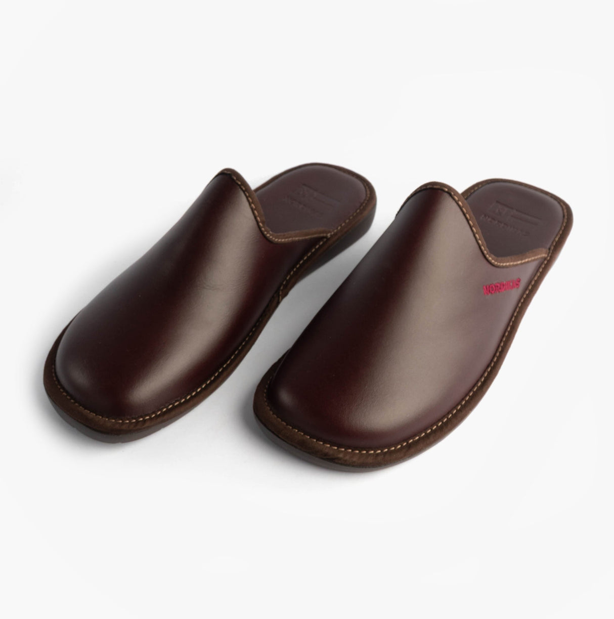 Nordikas 131 DUBLIN Mens Mule Slippers Burdeos Red