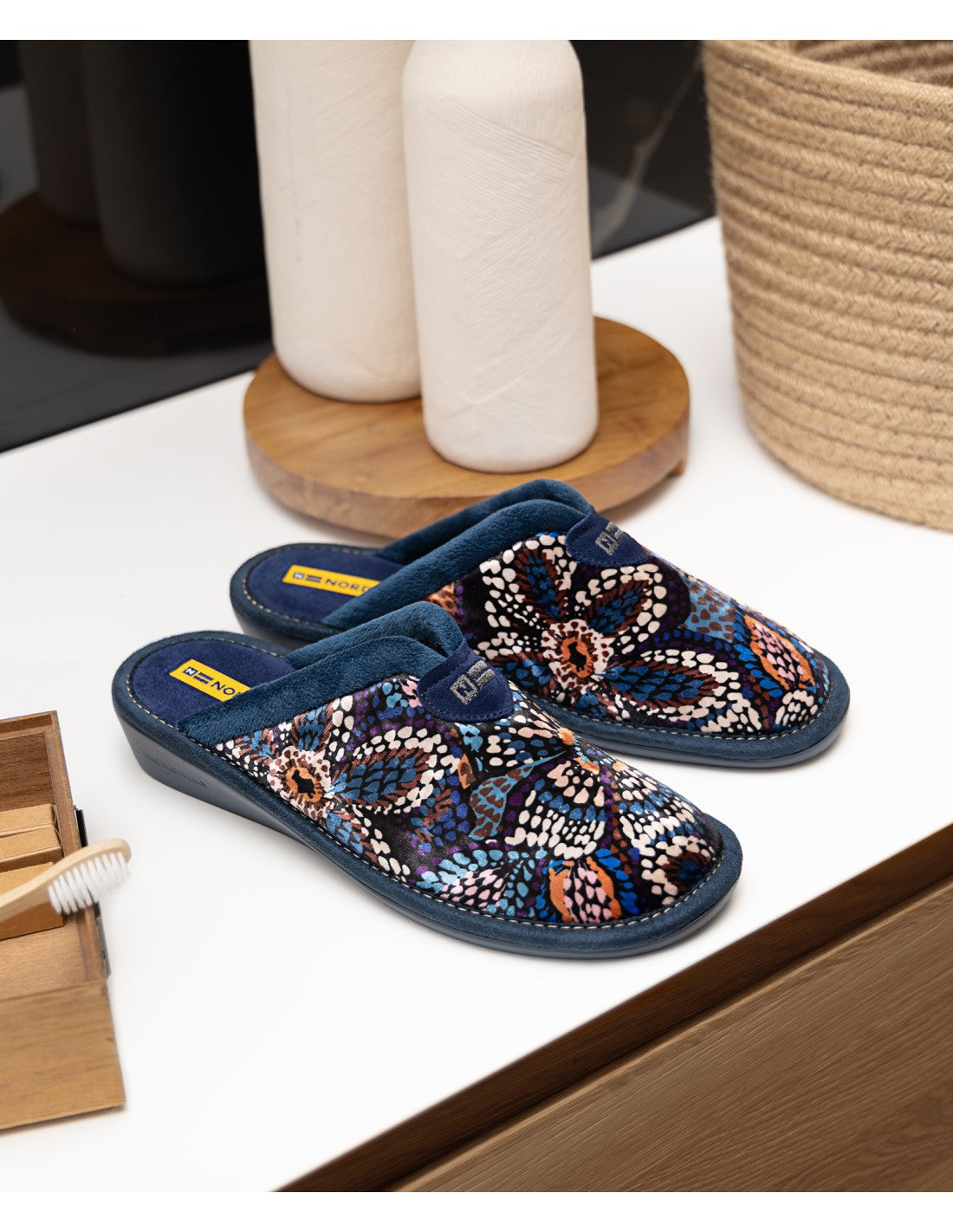 Nordikas EDEN AZUL Womens Mule Slippers Multi