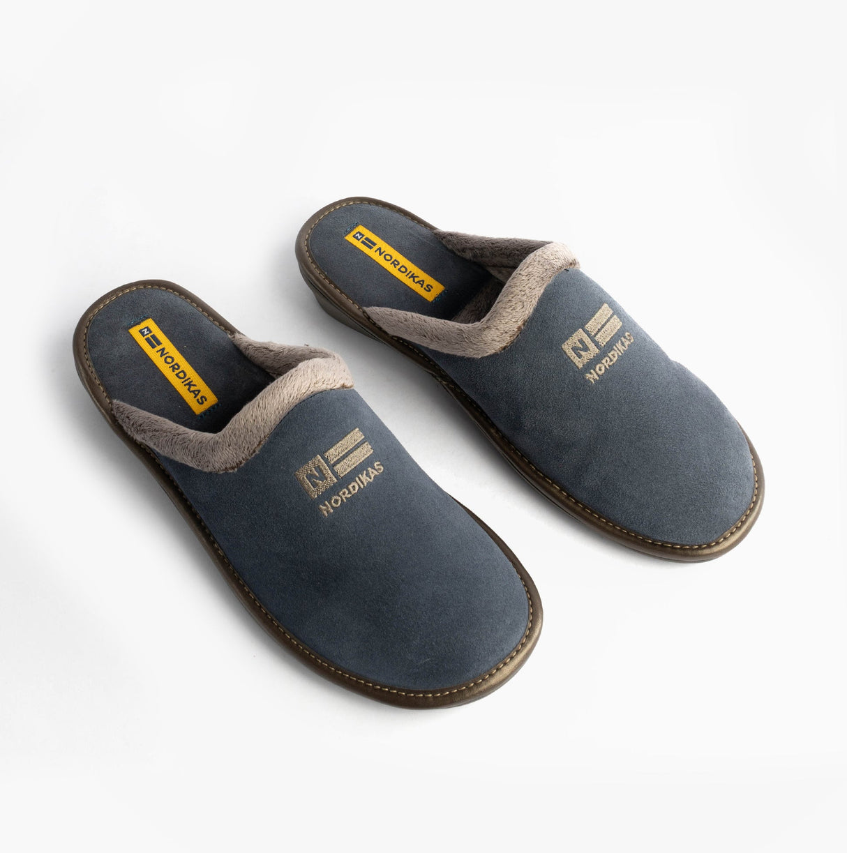 Nordikas 238 AFELPADO Womens Mule Slippers Blue