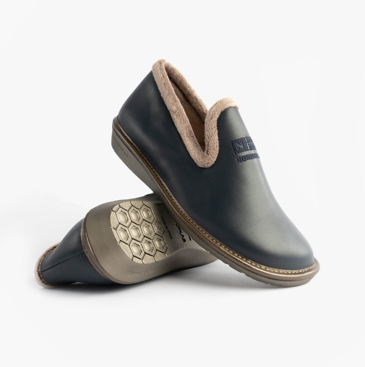 Nordikas DUBLIN Womens Full Slipper Navy