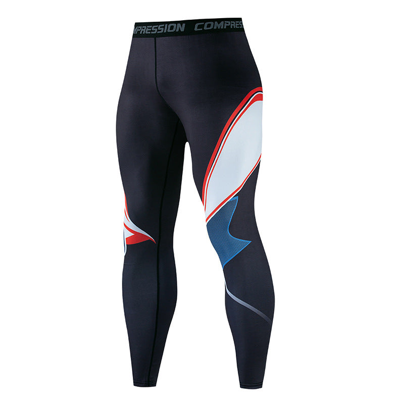 Sports Tight Trousers Men's Fitness Pants Quick-drying