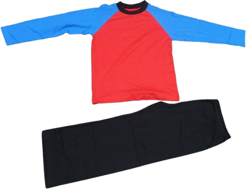 P1018 PLAIN PYJAMAS 5-6 YEARS