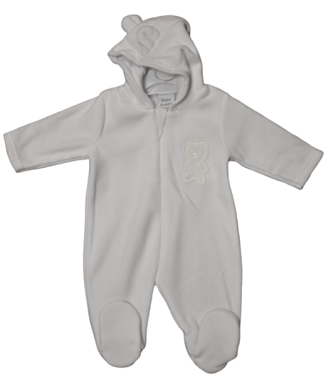 P1033 ROMPER CREAM FLEECE WITH EARS