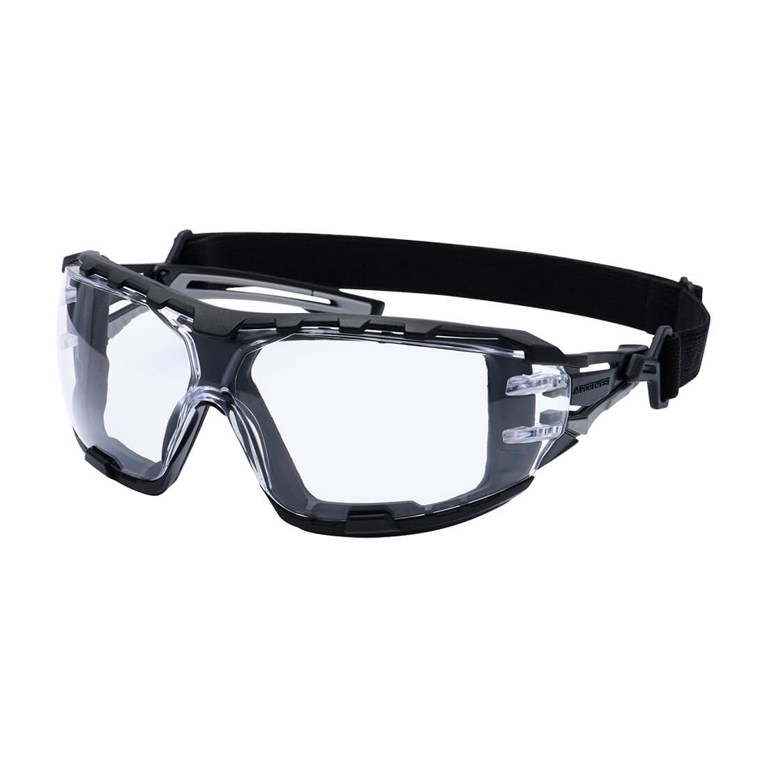 Portwest Anthracite Wraparound Plus Safety Glasses