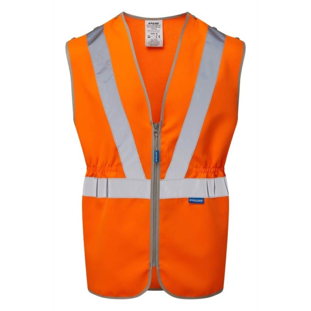 PULSAR PR145 Hi-Vis Orange Tear Apart Waistcoat