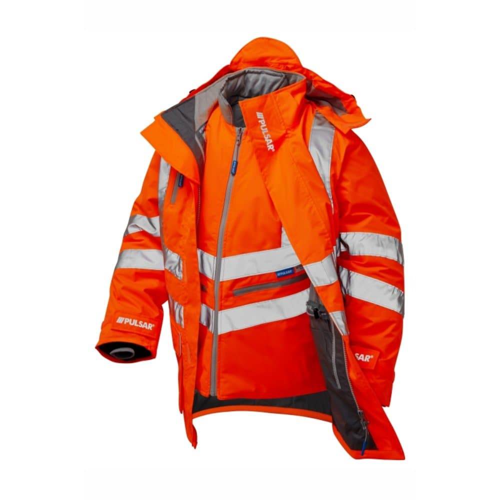 PULSAR PR497 Hi-Vis Orange 7-in-1 Storm Coat