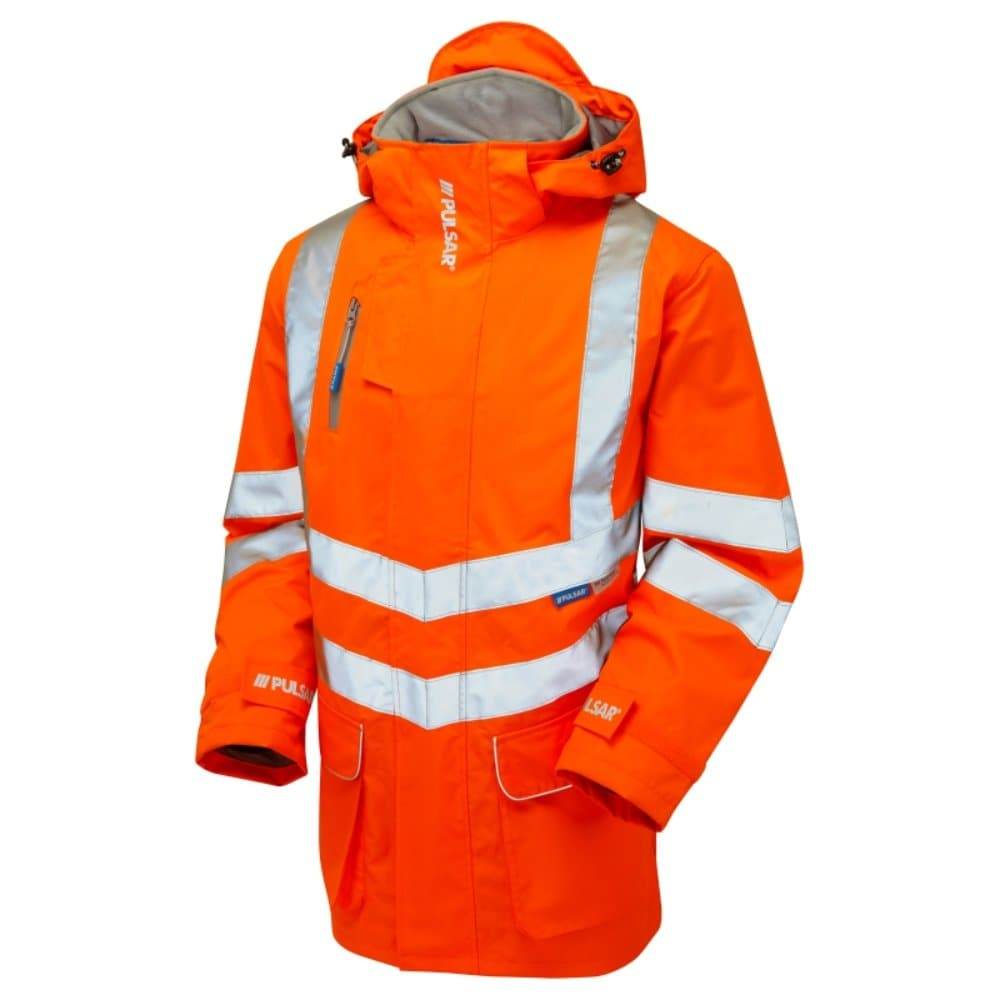 PULSAR PR502 Hi-Vis Orange Padded Storm Coat