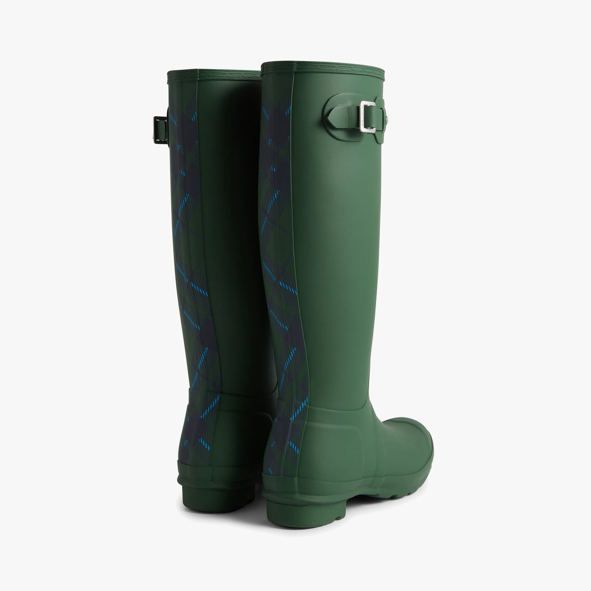 Hunter ORIGINAL TALL TARTAN Wellies Green