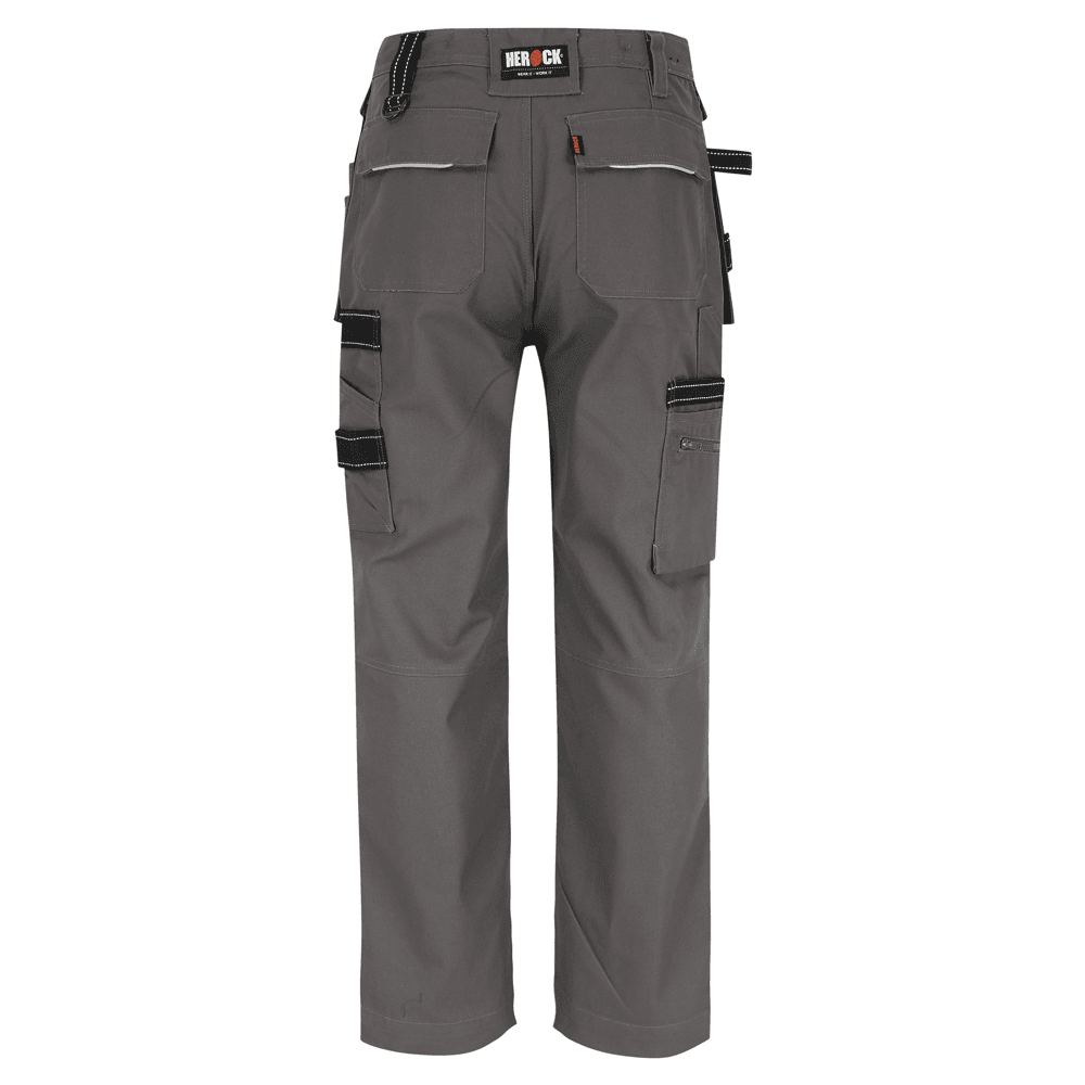 Herock Hercules Water-Repellent Kneepad Holster Pocket Trousers Grey / Black / 36" Waist/ 33" Leg
