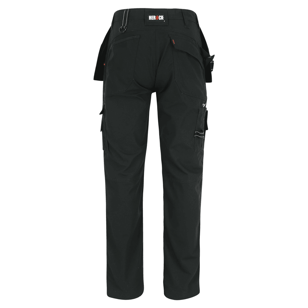 Herock Dagan Short Leg Water-Repellent Holster Pocket Kneepad Trousers Black 32" Waist 28" Leg