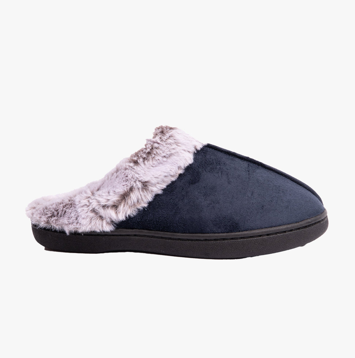 Padders FLORRIE Womens (2E Fit) Mule Slippers Navy Combi