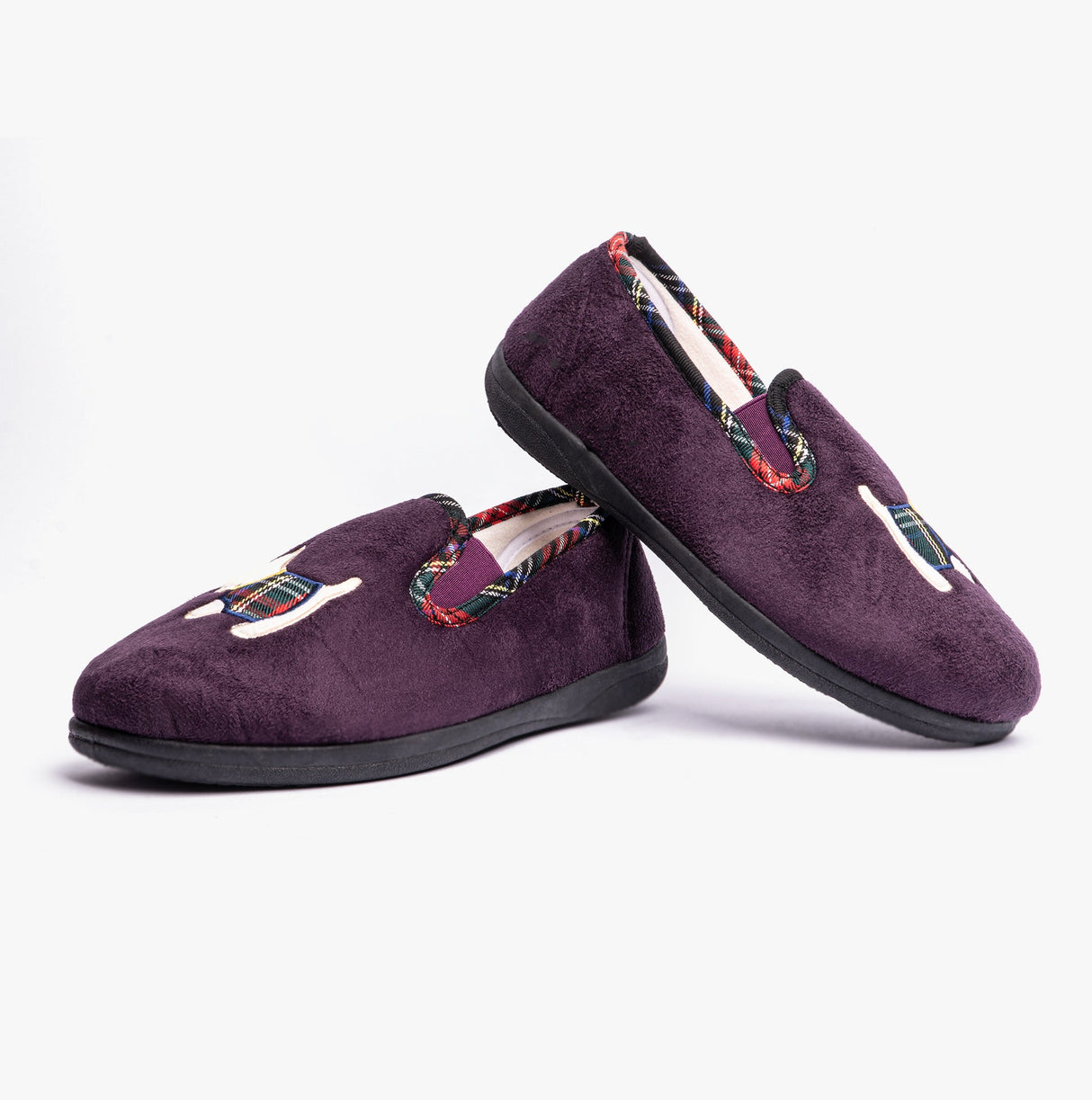 Padders DANDIE Womens (2E/3E Fit) Full Slippers Purple