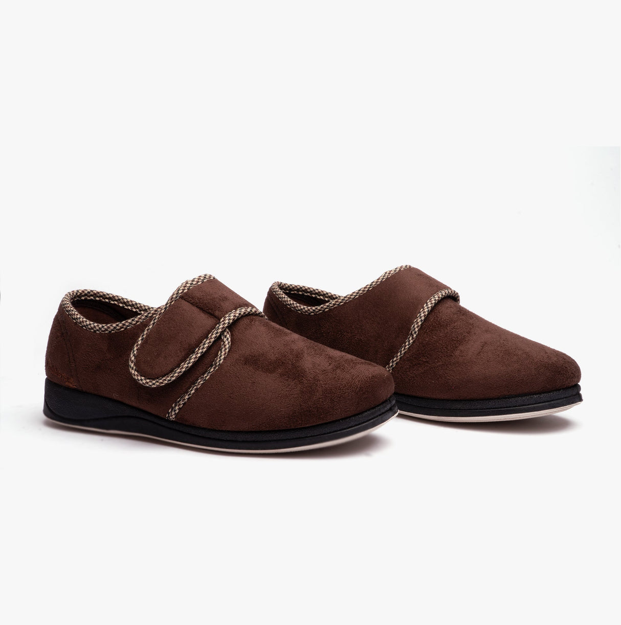 Padders HARRY (G Fit) Mens Slippers Dark Brown