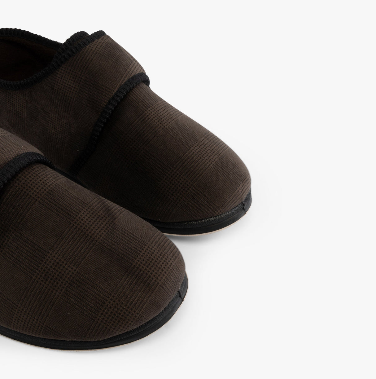 Padders CHARLES Mens (G Fit) Slippers Brown Checked