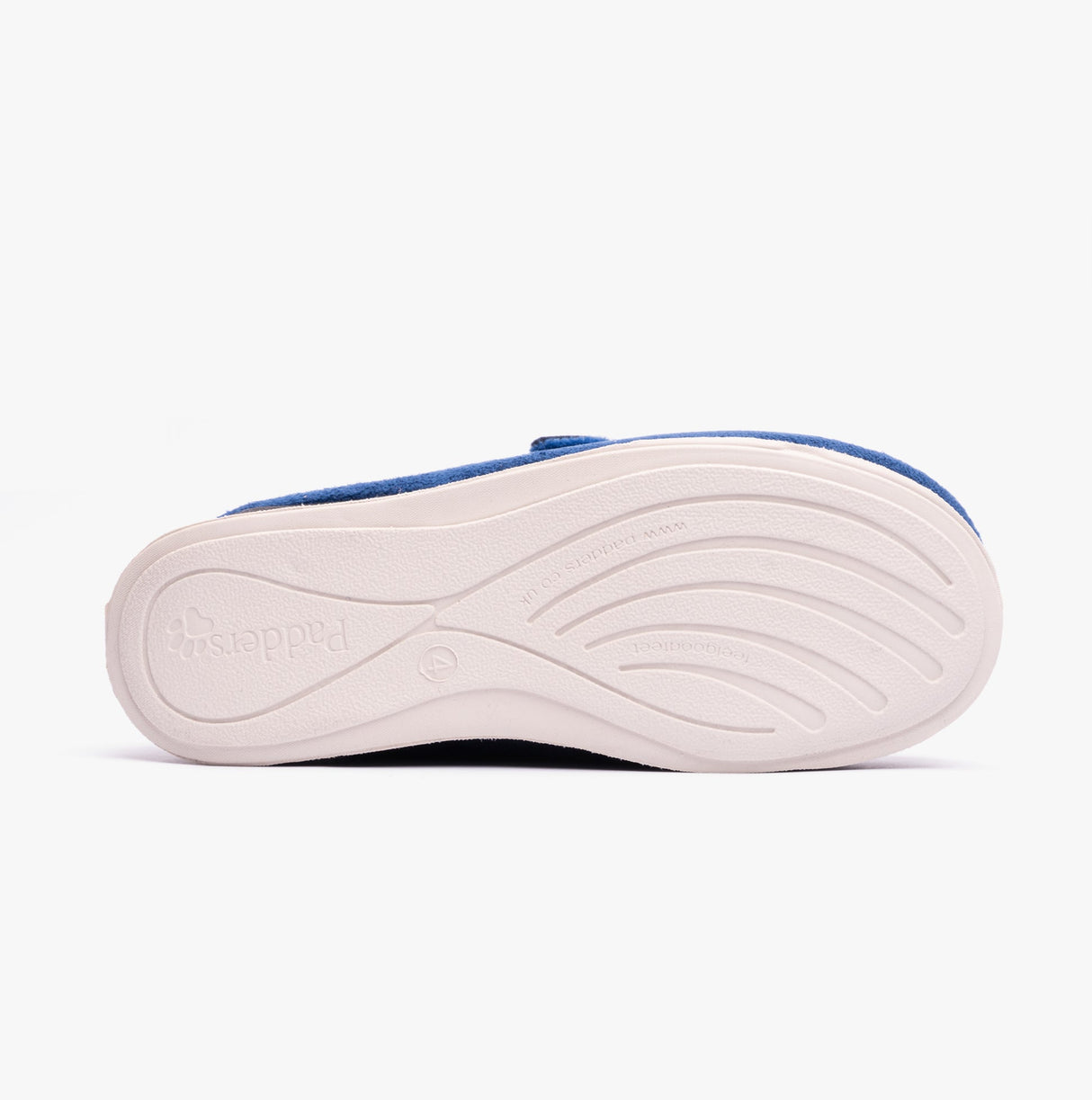 Padders HUG Womens (2E Fit) Touch Fasten Slippers Royal