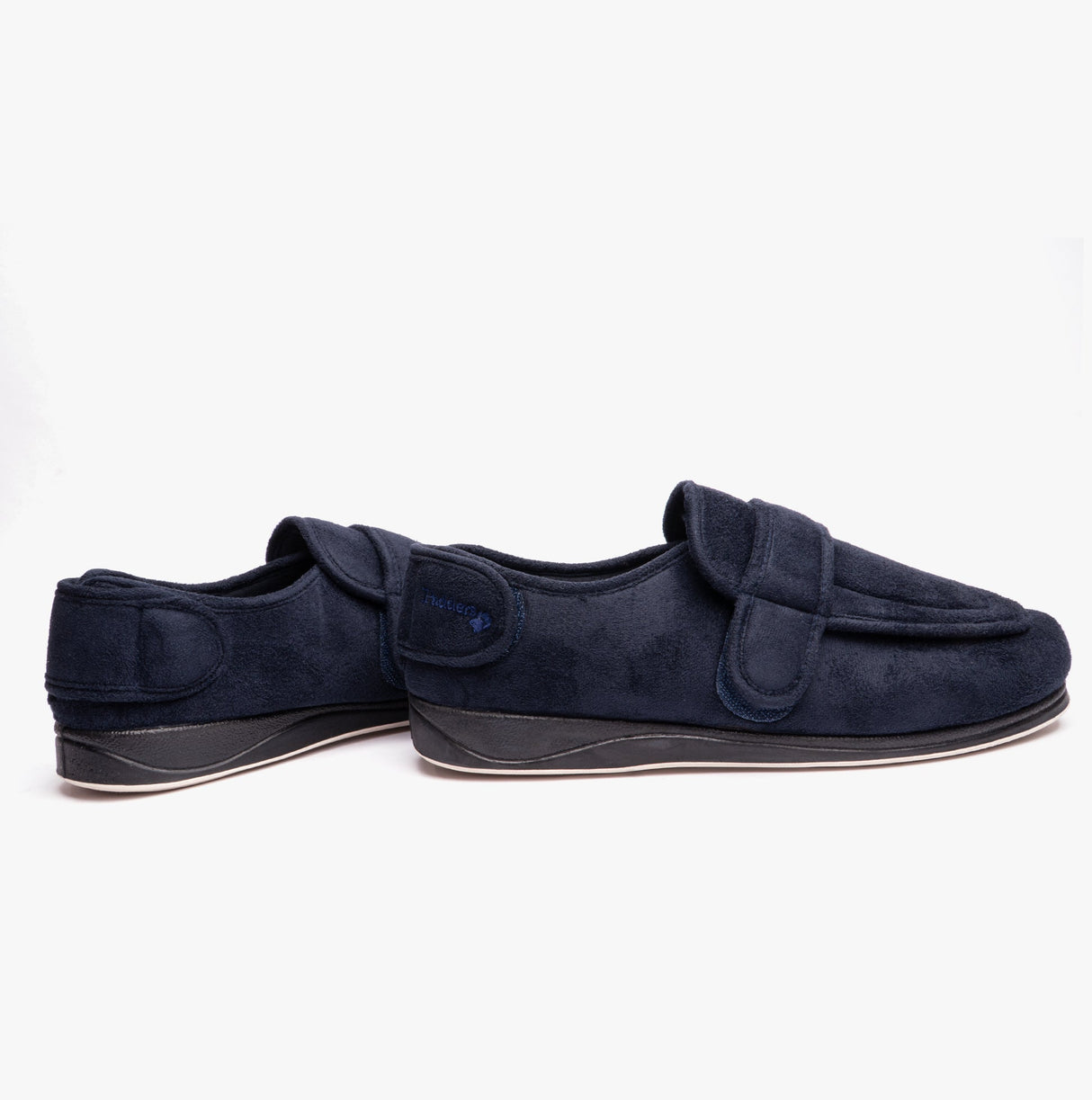 Padders WRAP Mens (G Fit) Easy Access Slippers Navy