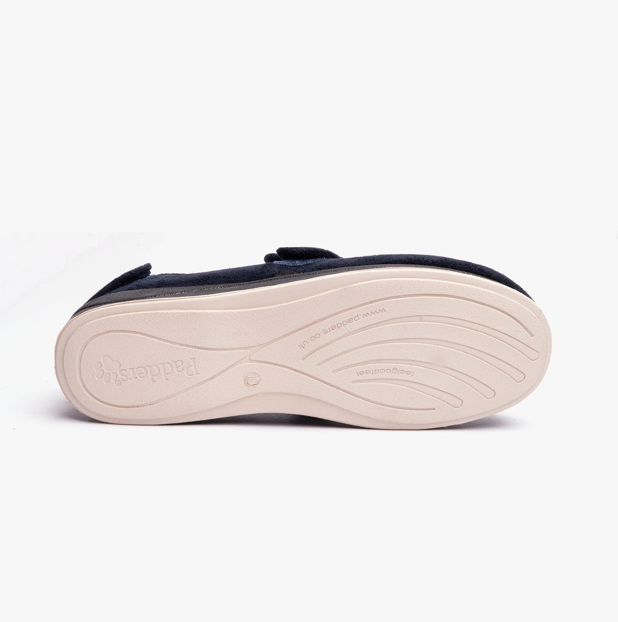 Padders WRAP Mens (G Fit) Easy Access Slippers Navy