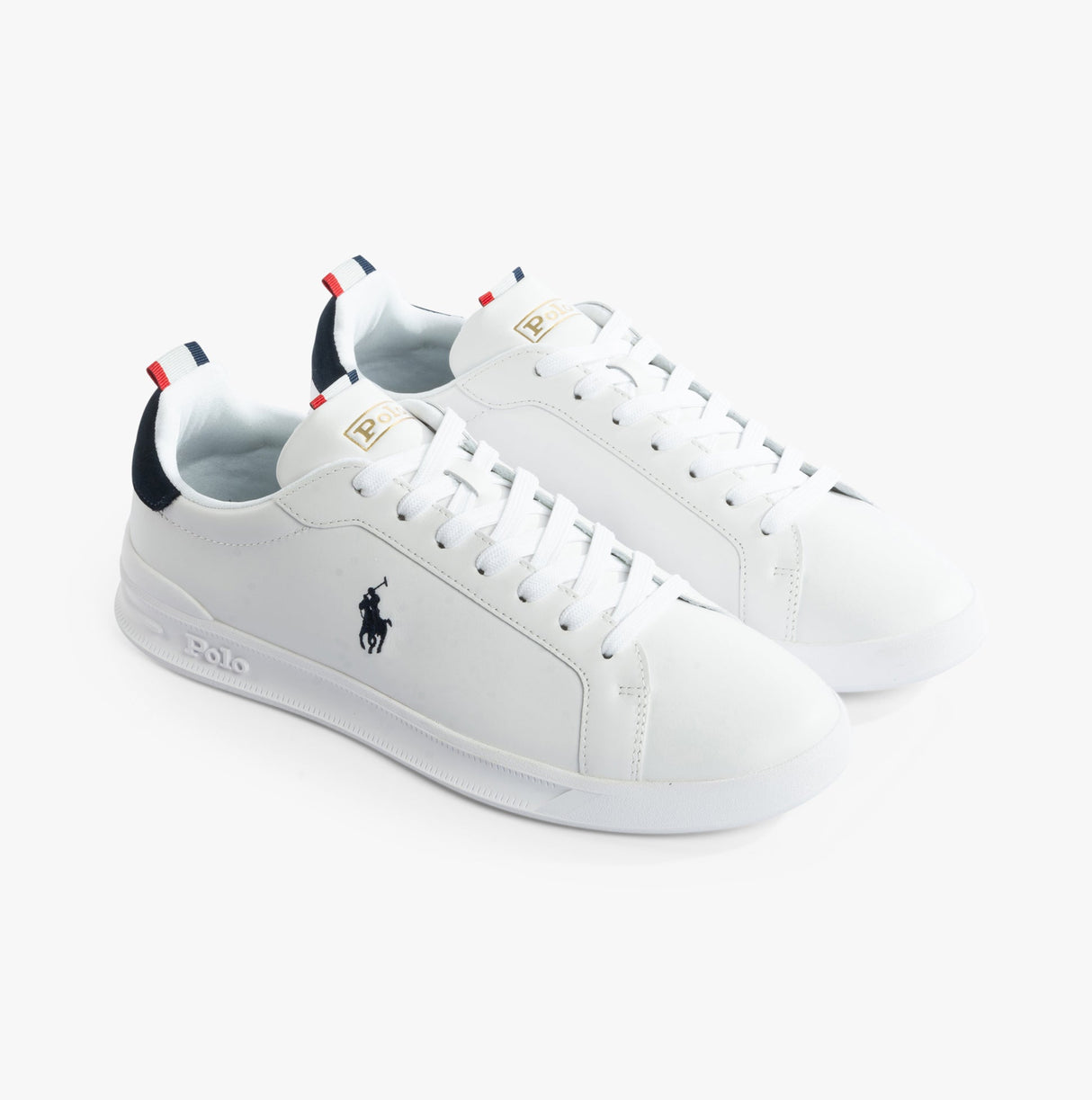 Polo Ralph Lauren HRT CT II Mens Trainers White/Navy/Red