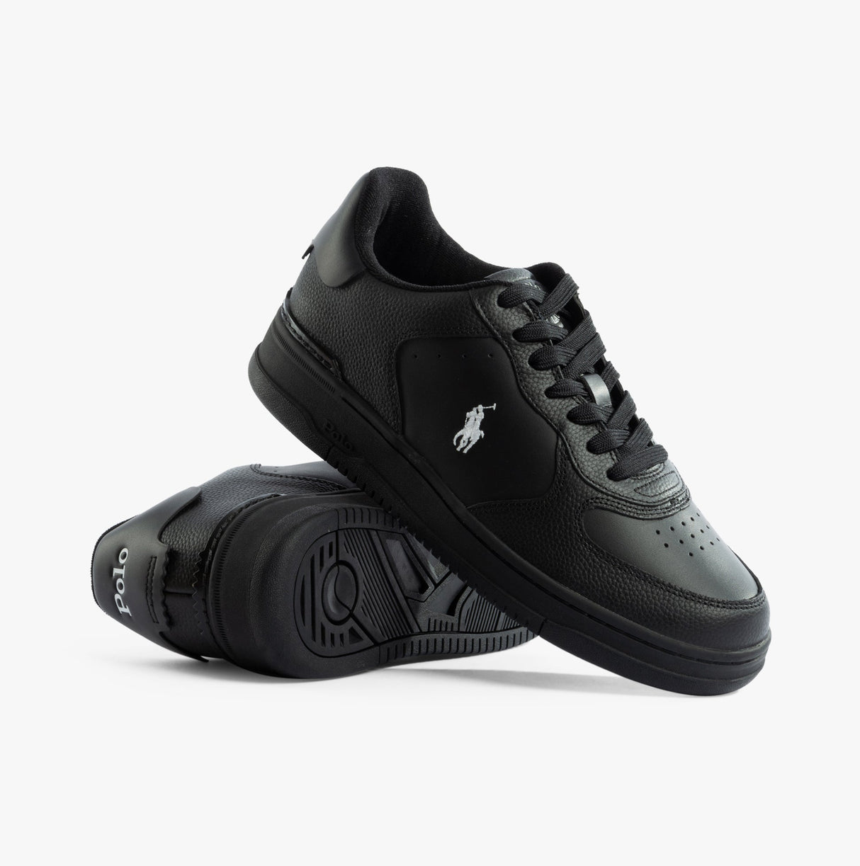 Polo Ralph Lauren MASTERS Mens Trainers Black/Black/White