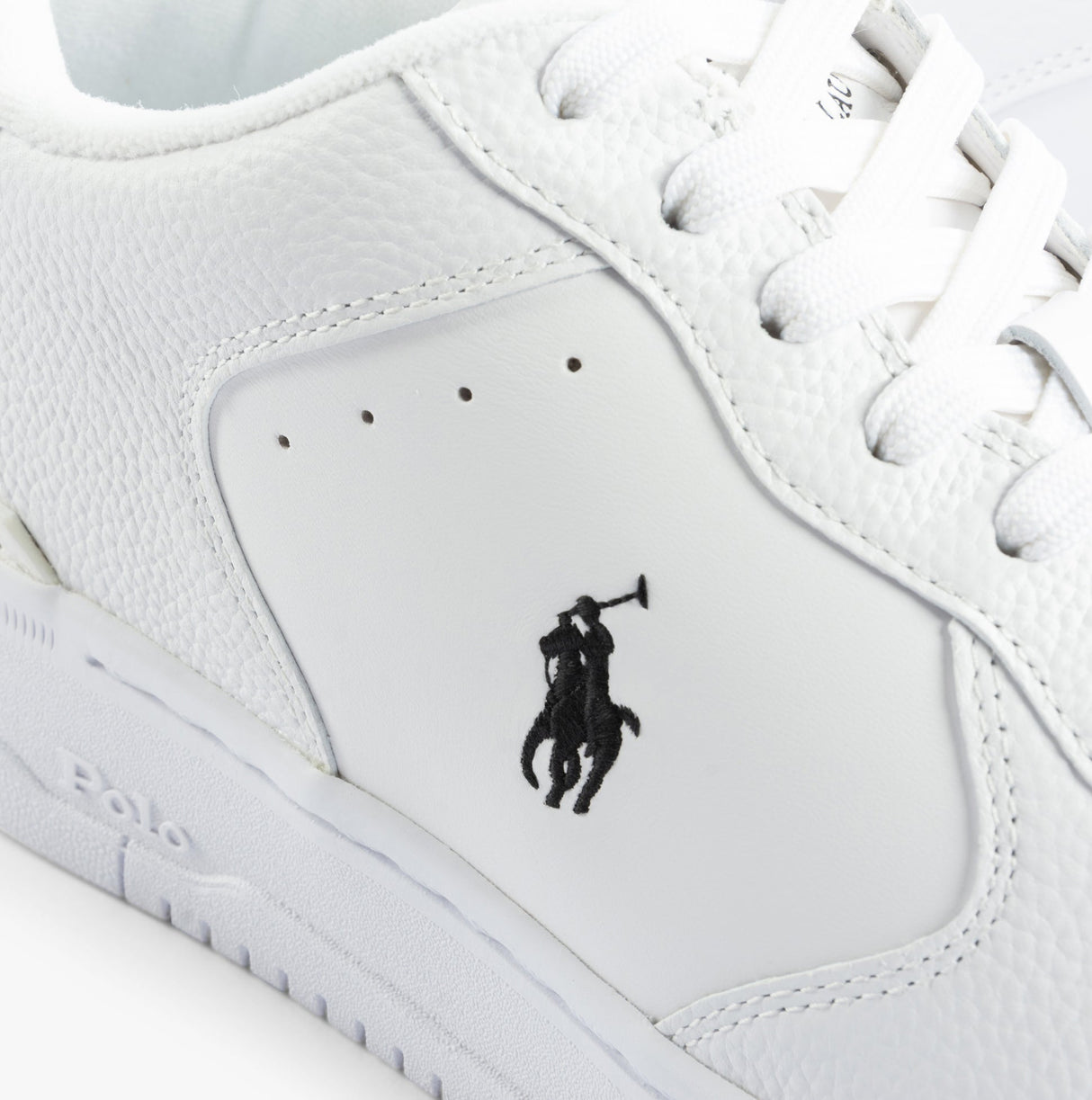 Polo Ralph Lauren MASTERS Mens Trainers White/White/Black