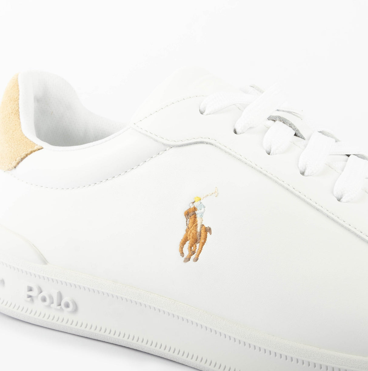 Polo Ralph Lauren HERITAGE COURT II Mens Trainers White/Bone