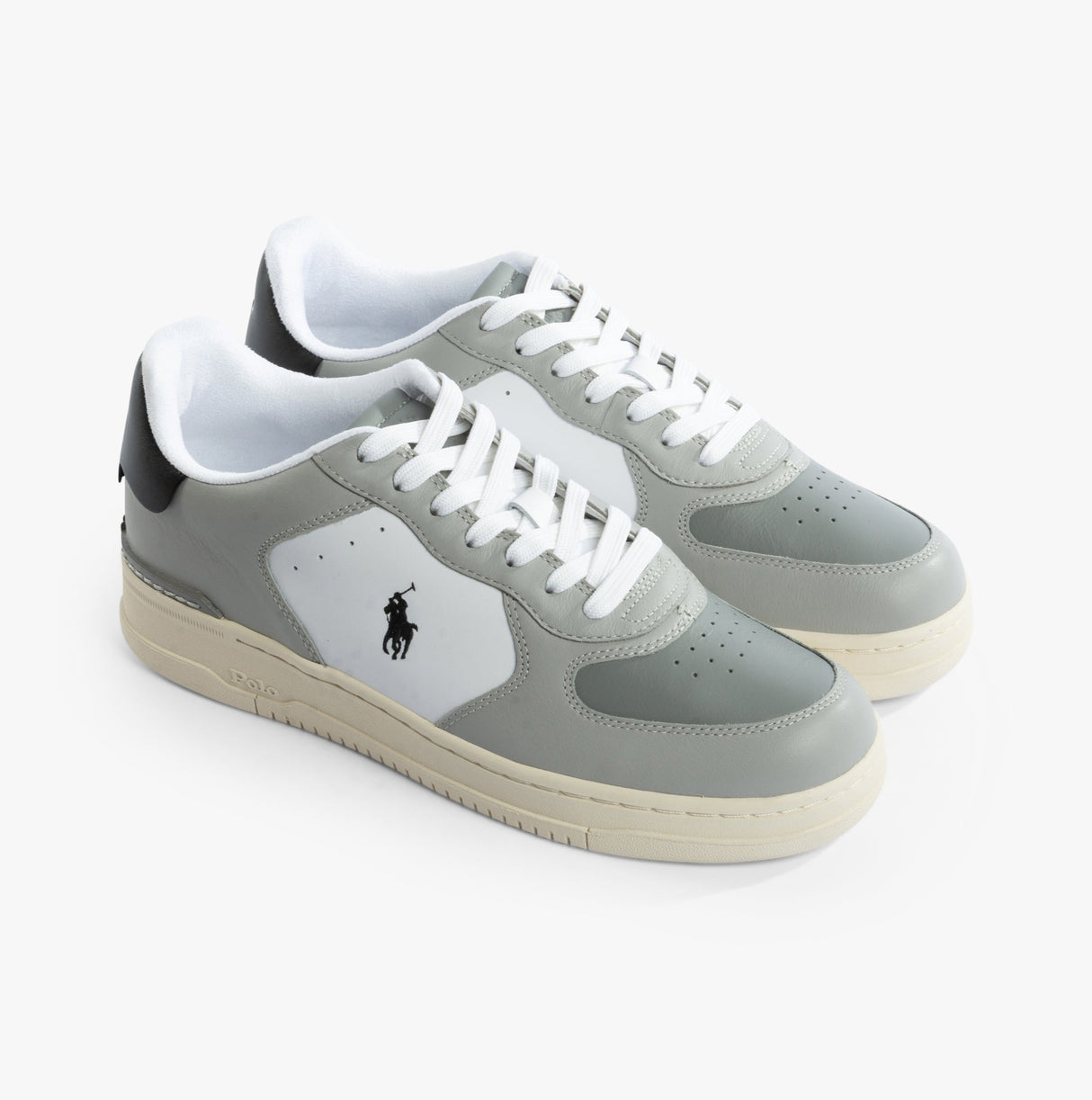 Polo Ralph Lauren MASTERS CRT Mens Trainers Tonal Channel Grey
