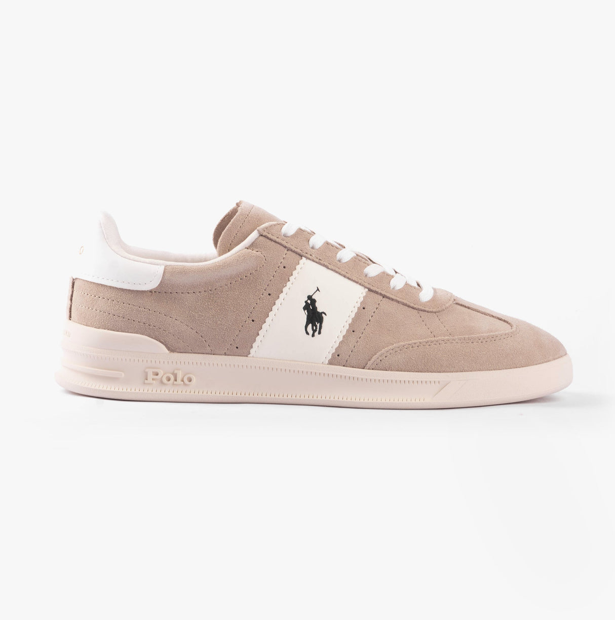 Polo Ralph Lauren HERITAGE AERA Mens Trainers Milkshake White