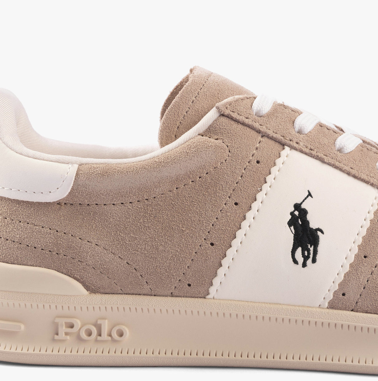 Polo Ralph Lauren HERITAGE AERA Mens Trainers Milkshake White