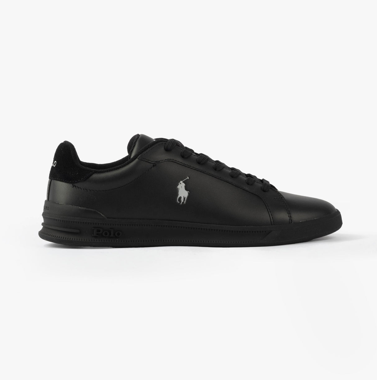 Polo Ralph Lauren HERITAGE COURT II Mens Trainers Black/Soft Grey