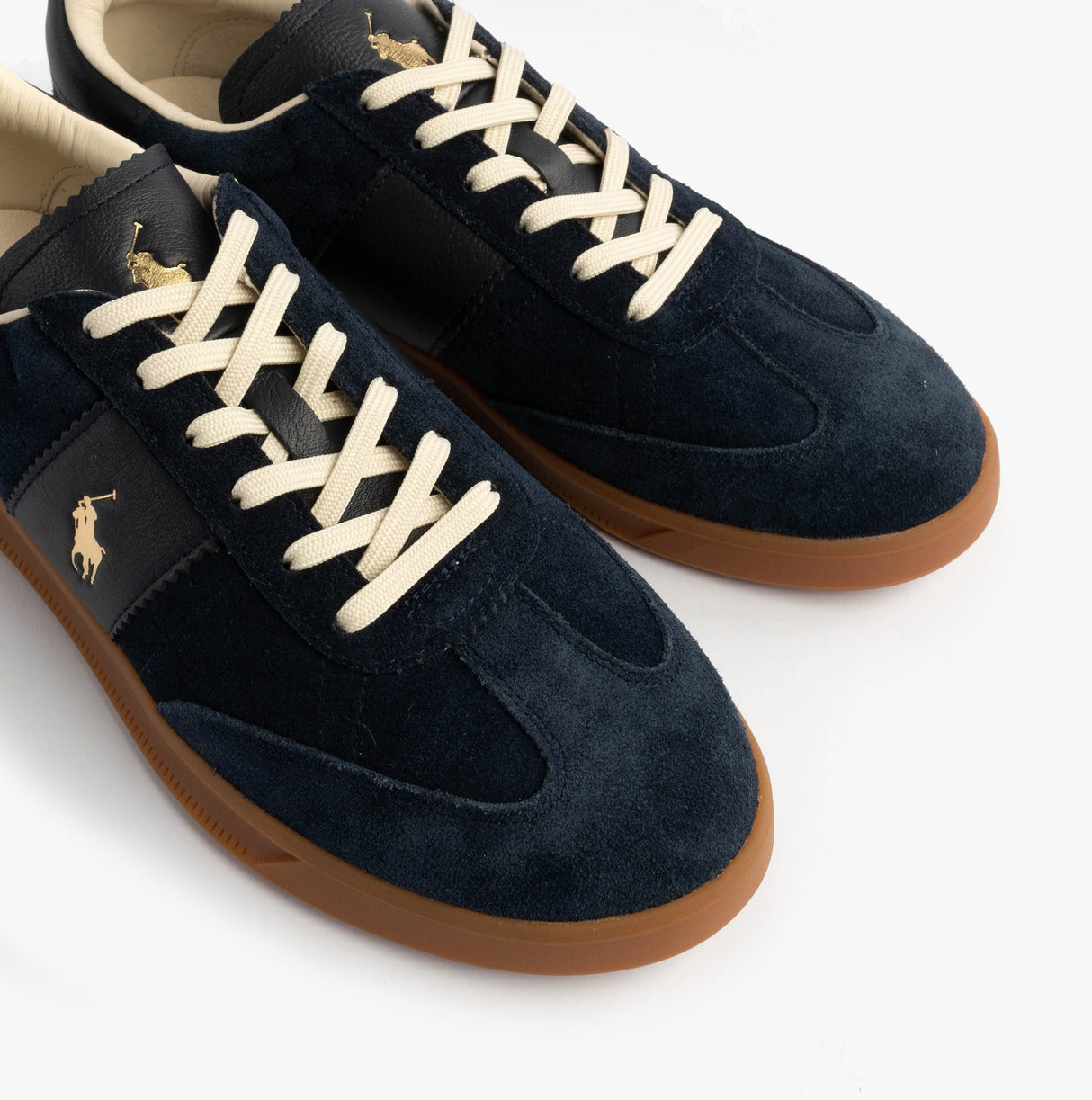 Polo Ralph Lauren Heritage Aera Mens Lace Up Suede Trainer Navy