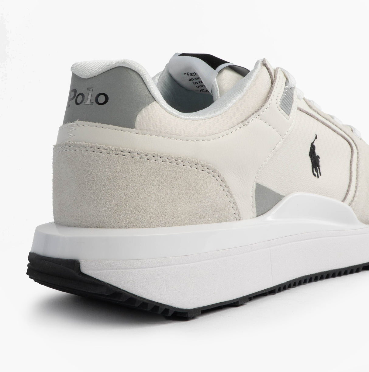 Polo Ralph Lauren Train 89 V2 Mens Suede Panelled Trainer White