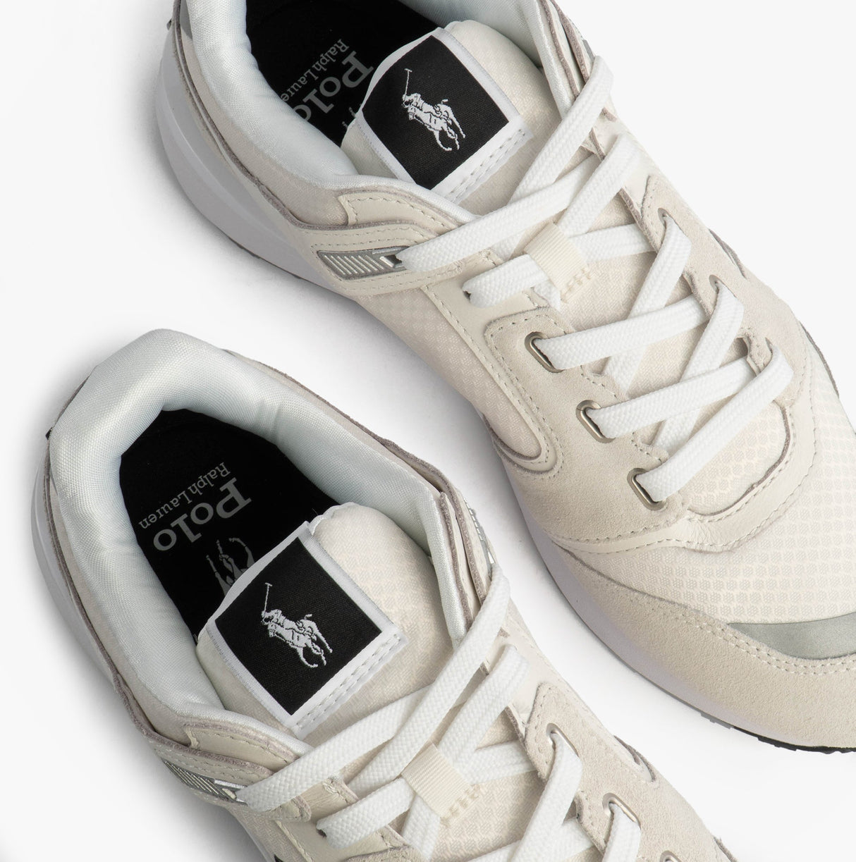 Polo Ralph Lauren Train 89 V2 Mens Suede Panelled Trainer White