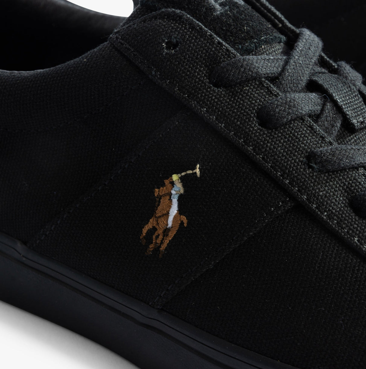 Polo Ralph Lauren SAYER Mens Trainers Black/Black
