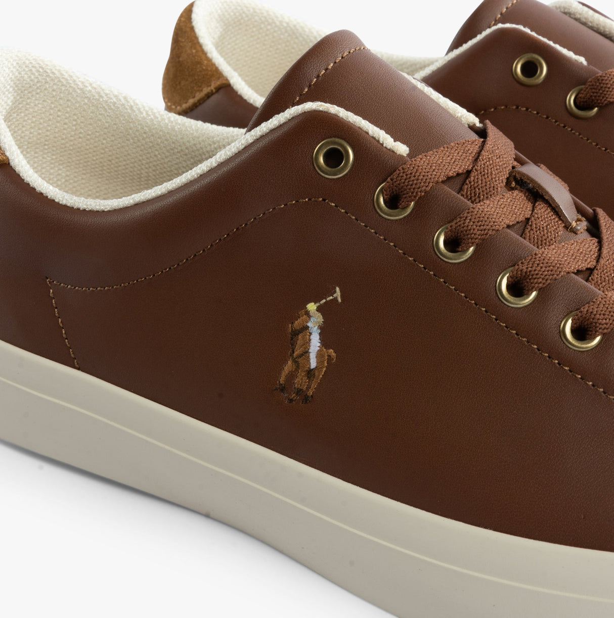 Polo Ralph Lauren LONGWOOD Mens Trainers Tan