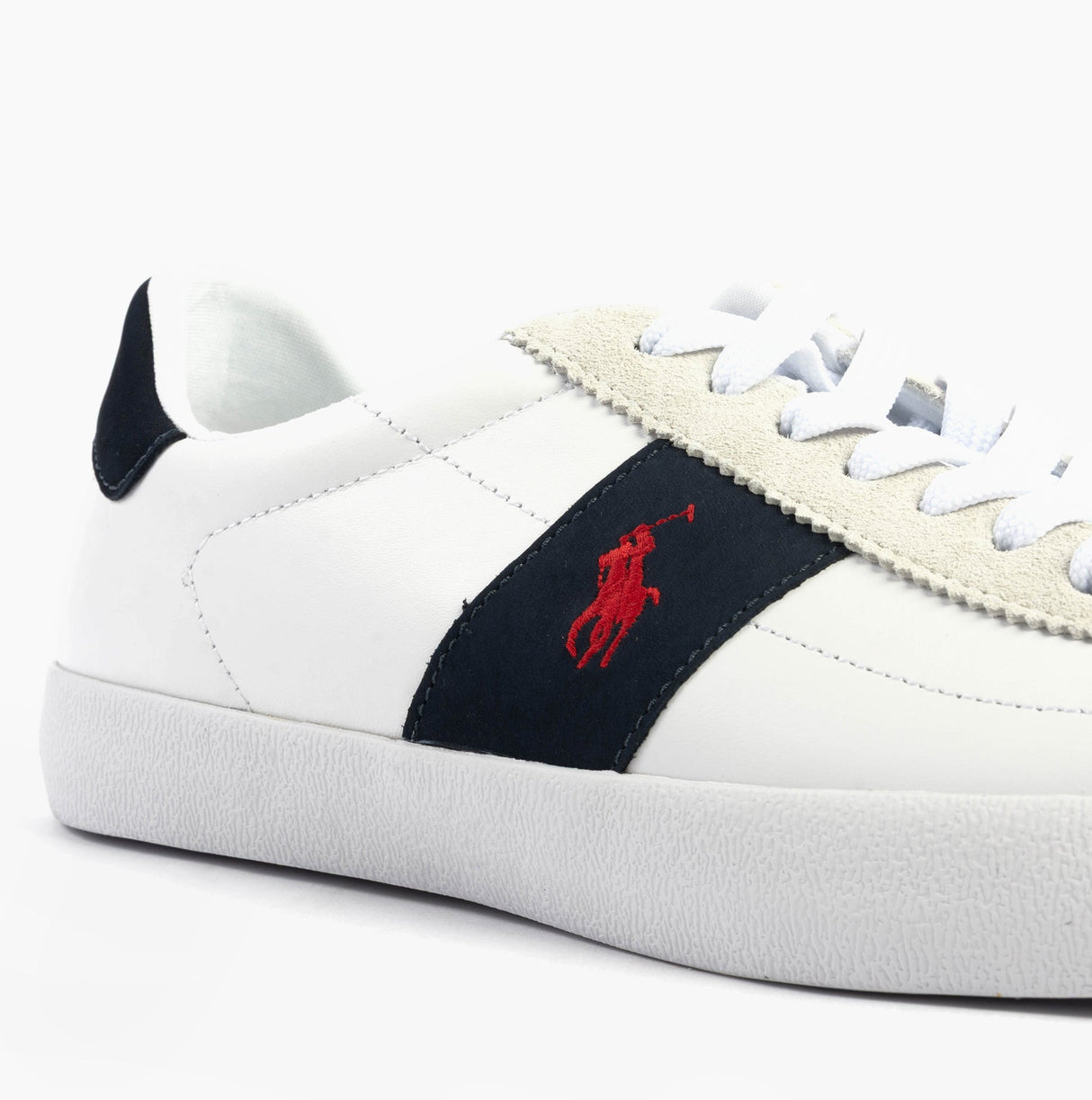 Polo Ralph Lauren COURT VLC II Mens Trainers White/Navy/Red