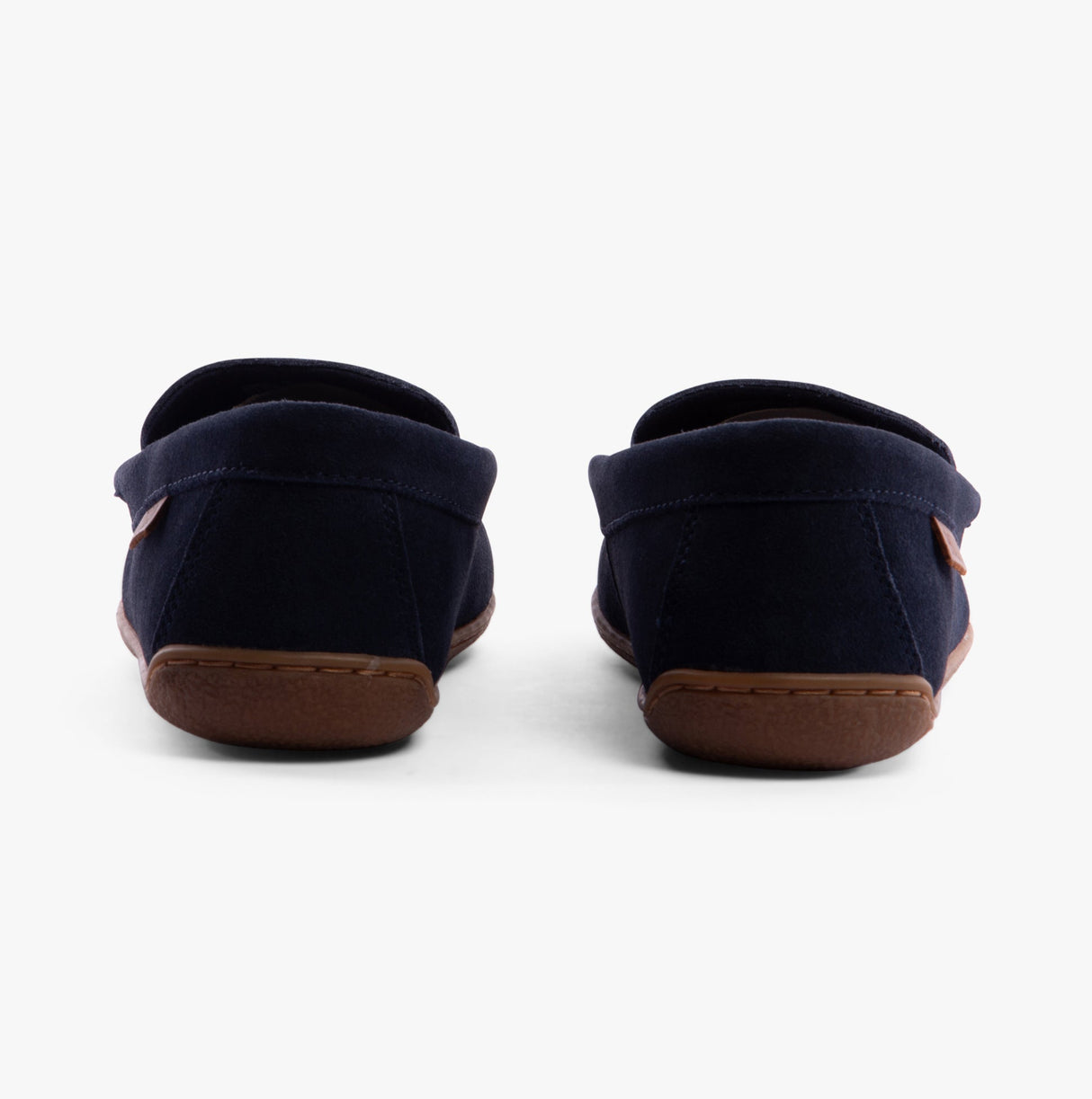 Polo Ralph Lauren BRENAN BEAR Mens Moccasin Slippers Navy Suede