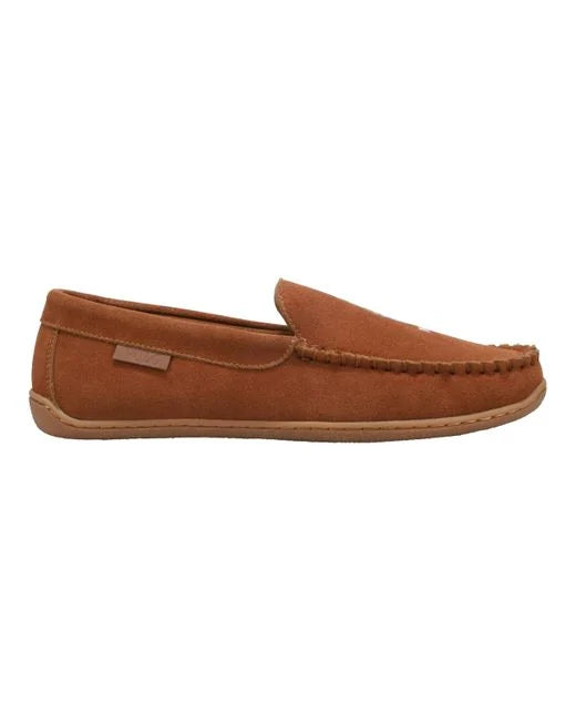 Polo Ralph Lauren BRENAN SCUFF Mens Moccasin Slippers Brown