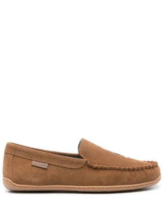 Polo Ralph Lauren BRENAN Mens Moccasin Slippers Brown