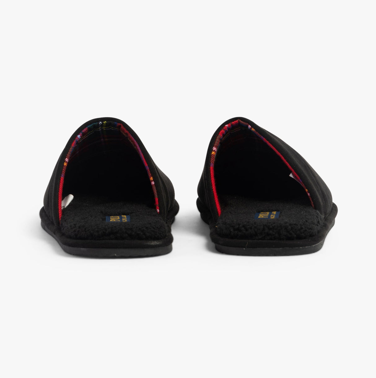 Polo Ralph Lauren KLARENCE Mens Mule Slippers Black Micro