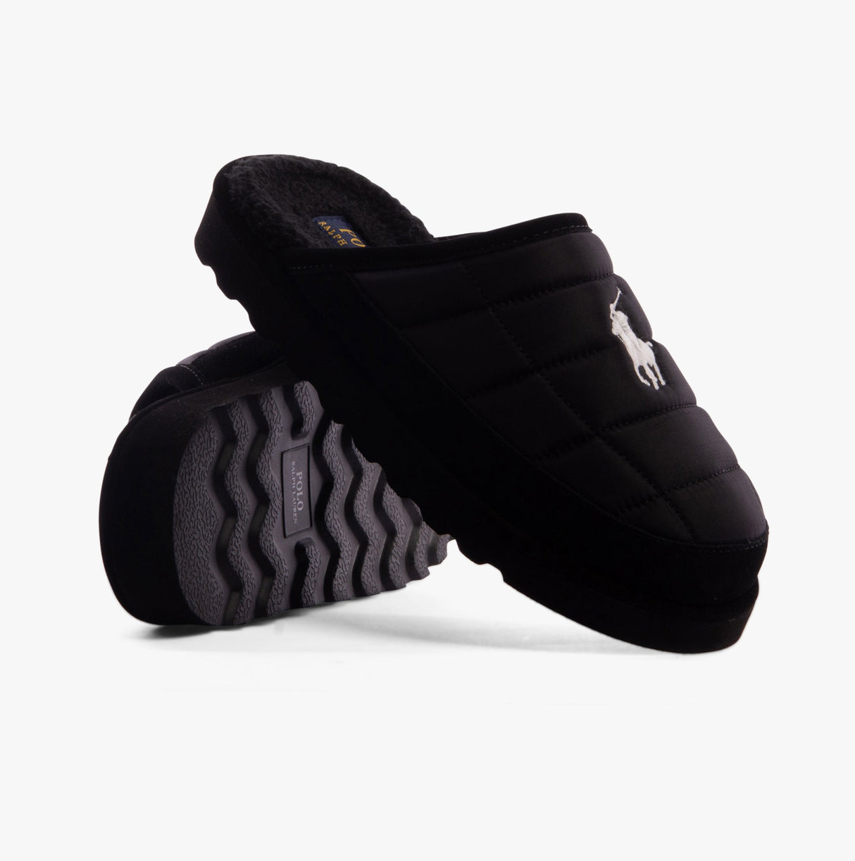 Polo Ralph Lauren READE SCUFF Mens Mule Slippers Black