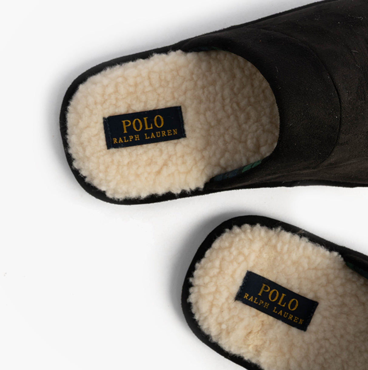 Polo Ralph Lauren KLARENCE Mens Mule Slippers Blackwatch/Cream