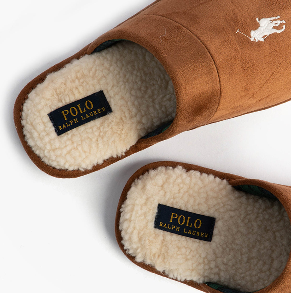 Polo Ralph Lauren KLARENCE Mens Mule Slippers Snff/Blackwatch/Cream