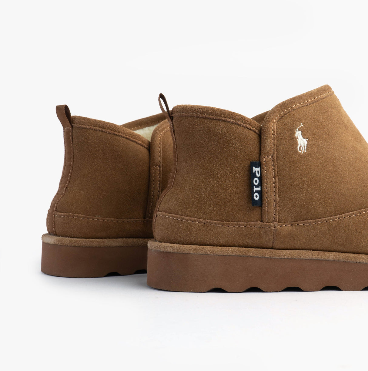 Polo Ralph Lauren READE HI Mens Slippers Snff Suede/Cream