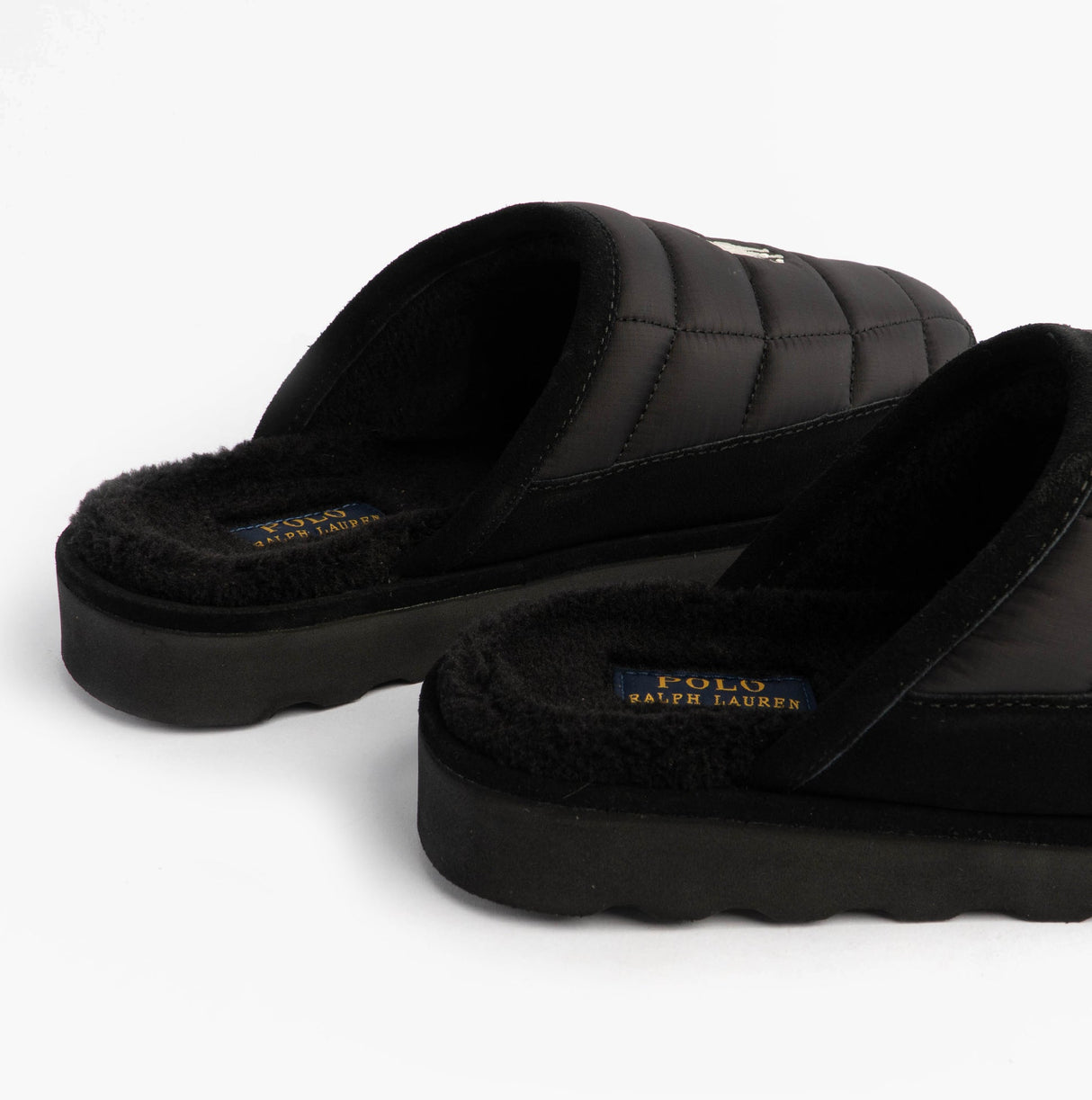 Polo Ralph Lauren READ SCFF II Mens Mule Slippers Black/Cream