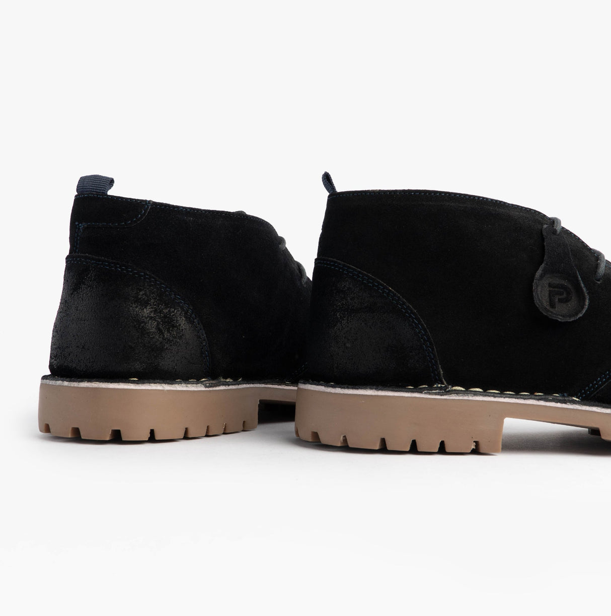 Popps COOPER Mens Desert Boots Navy