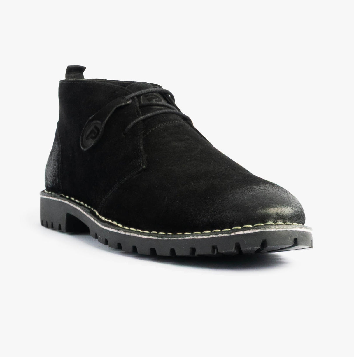 Popps COOPER Mens Desert Boots Black
