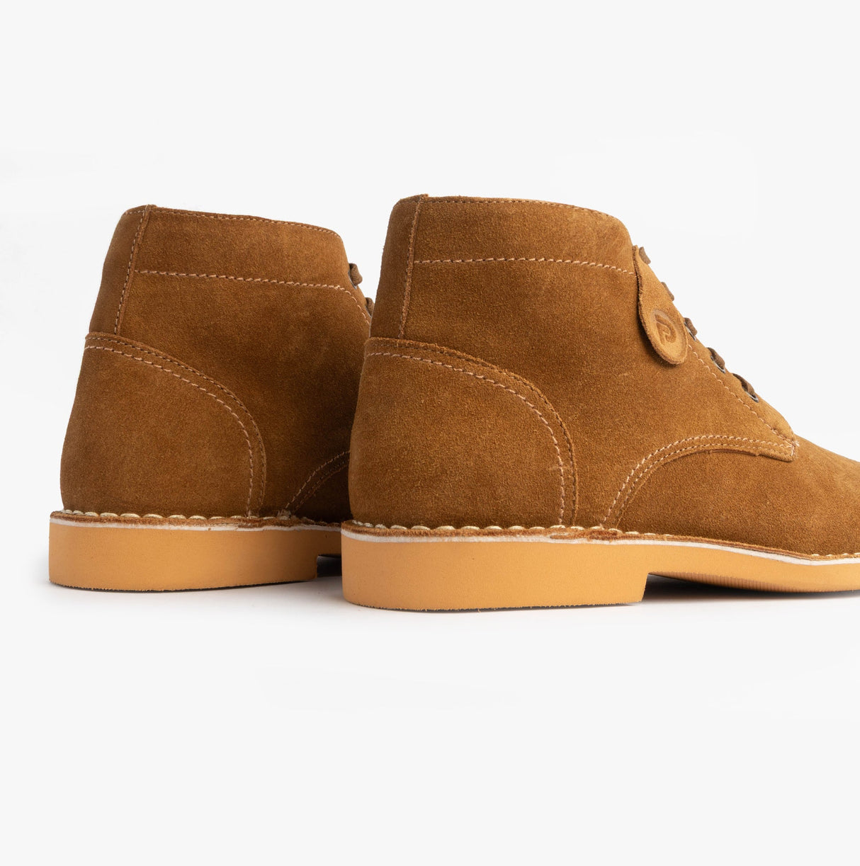 Popps RANGER Mens Desert Boots Cognac