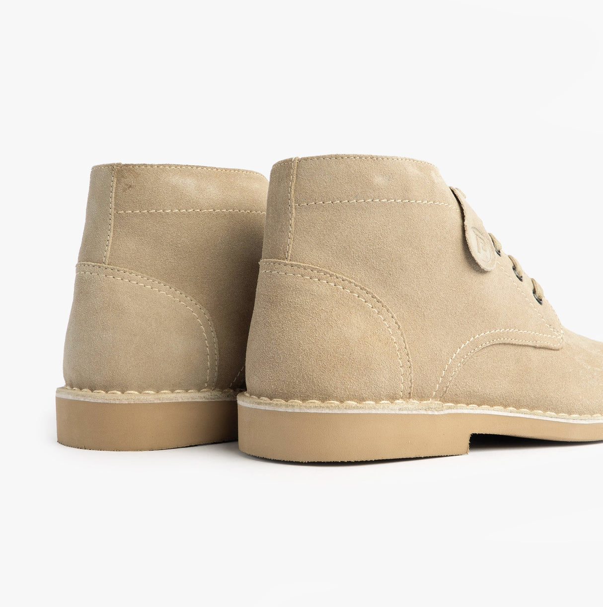 Popps RANGER Mens Desert Boots Taupe